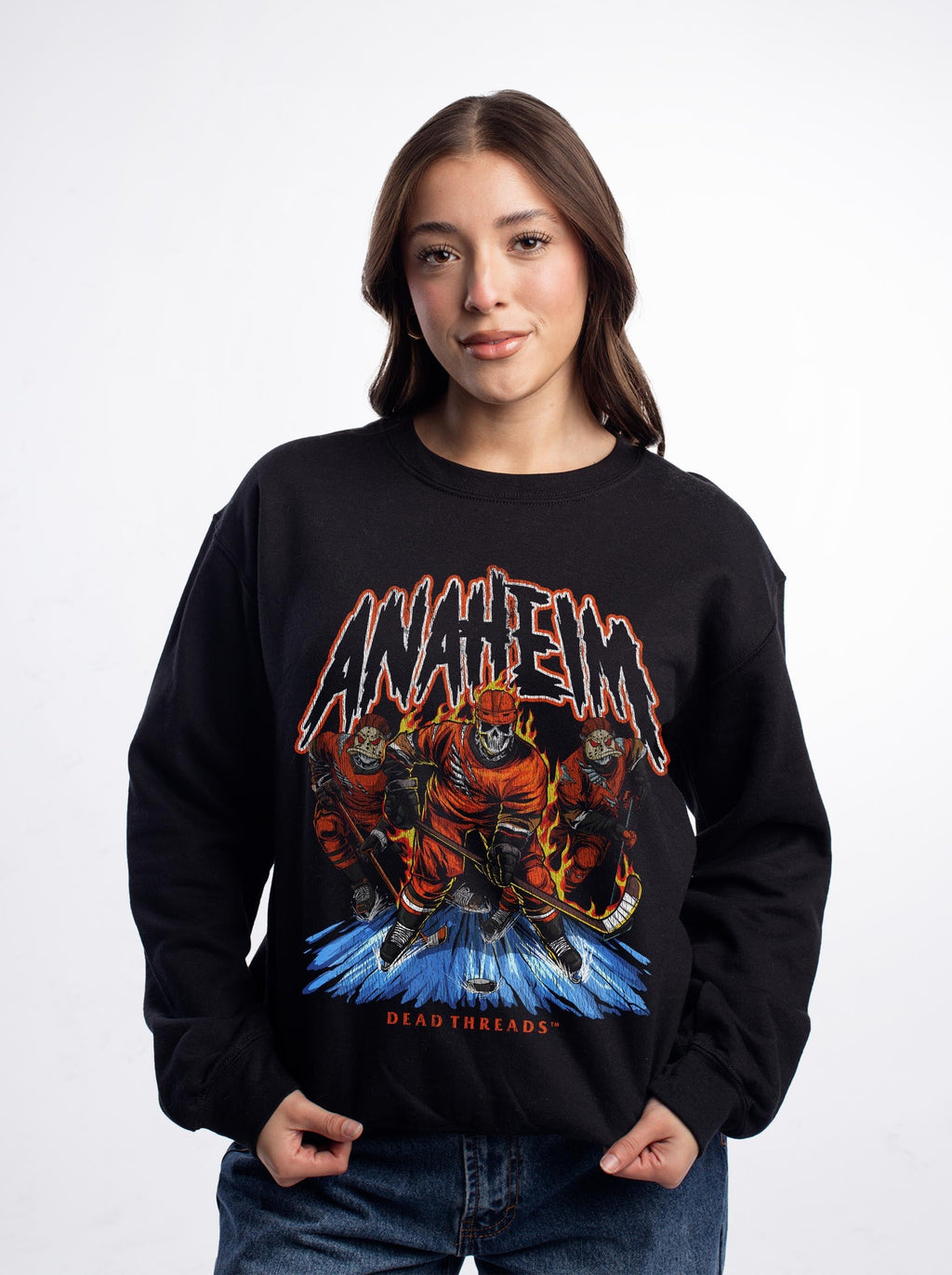 ANAHEIM HOCKEY CREWNECK SWEATSHIRT product image 2