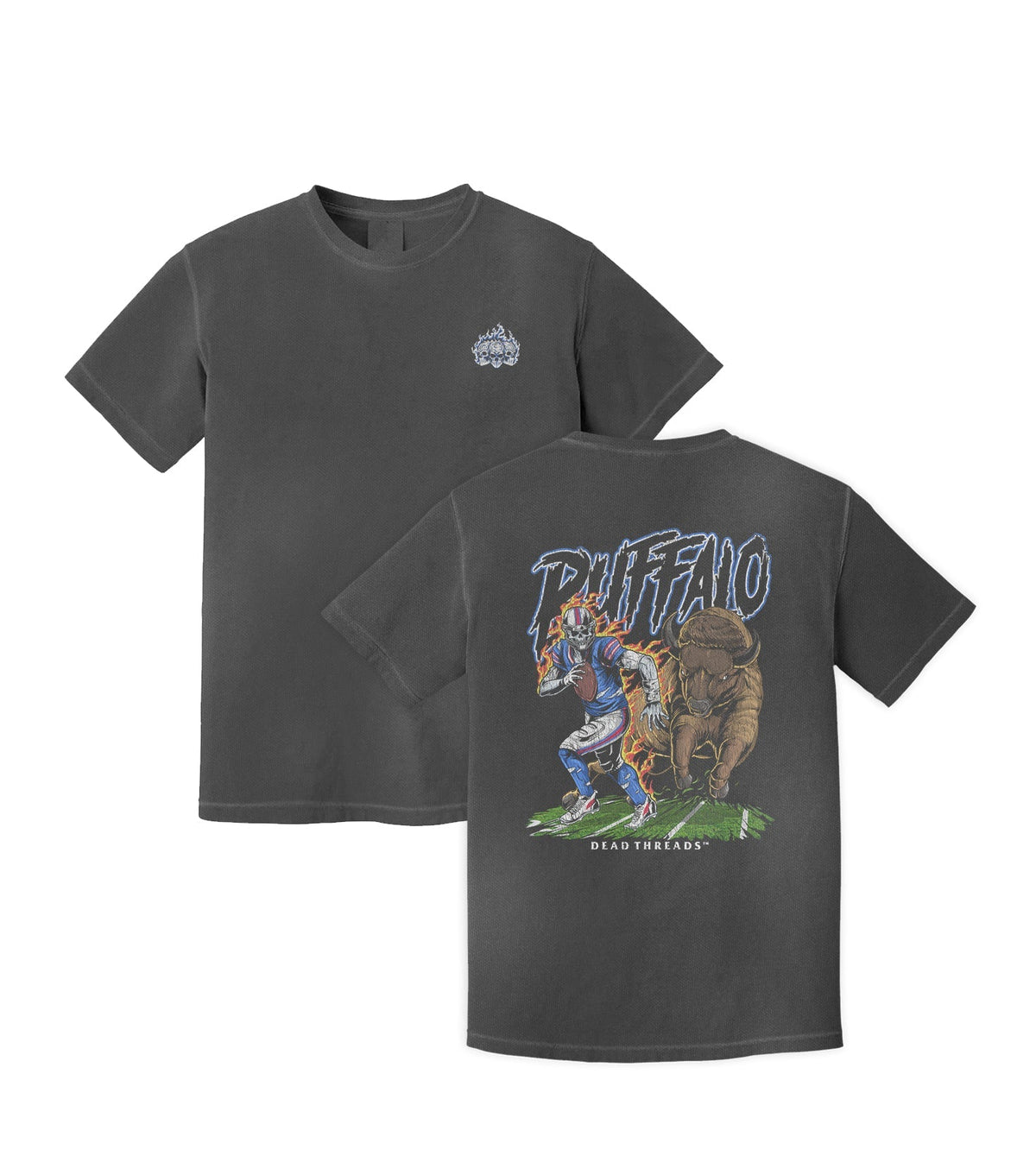 BUFFALO FOOTBALL v2 - “3 SKULL” PREMIUM T-SHIRT product image 1
