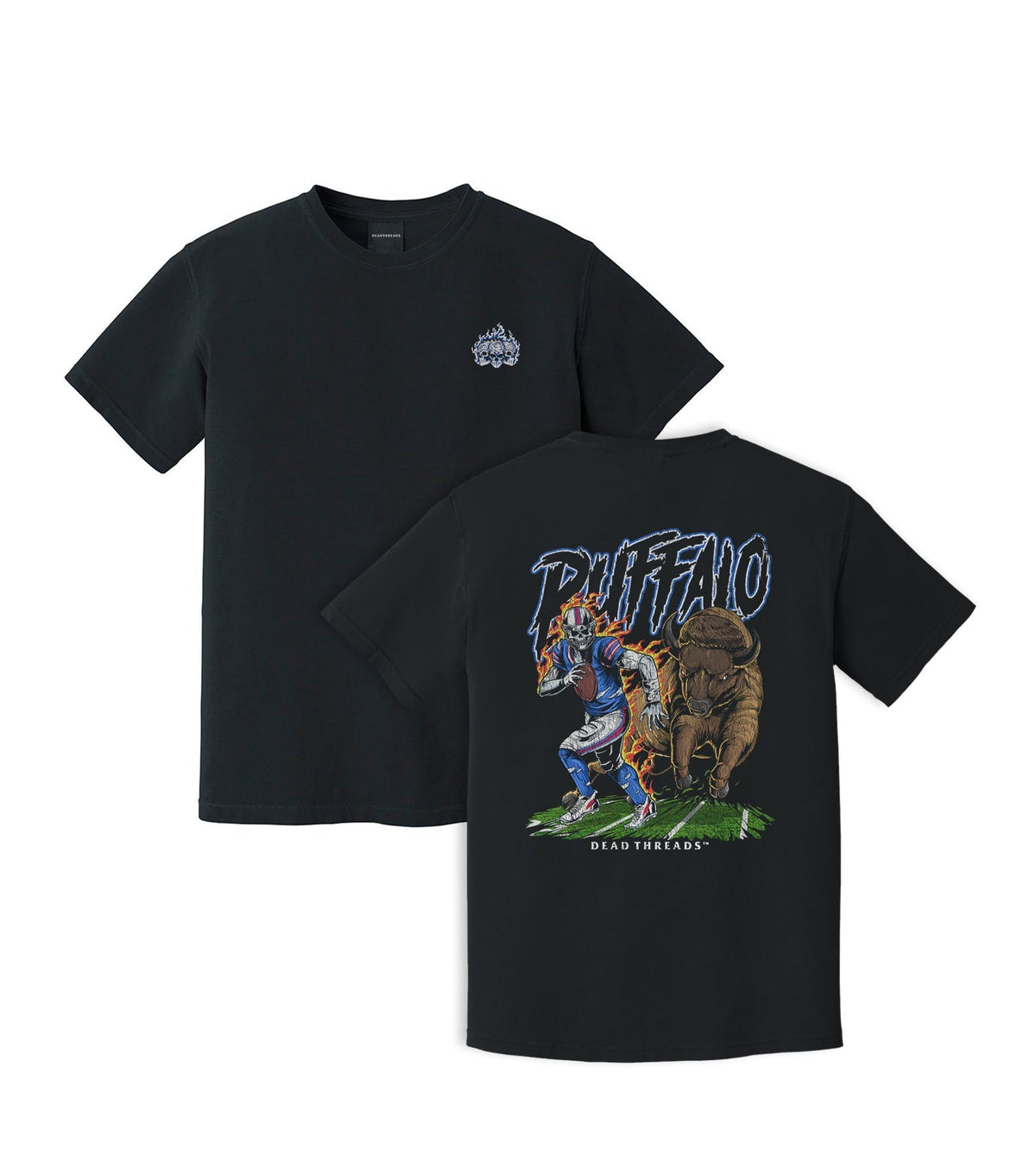 BUFFALO FOOTBALL v2 - “3 SKULL” PREMIUM T-SHIRT product image 5