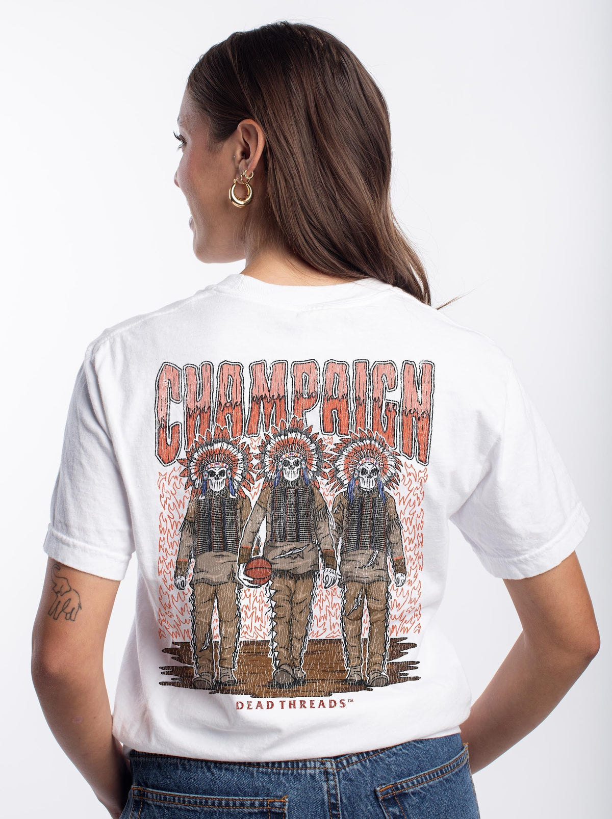 CHAMPAIGN BASKETBALL - “3 SKULL” PREMIUM T-SHIRT product image 9