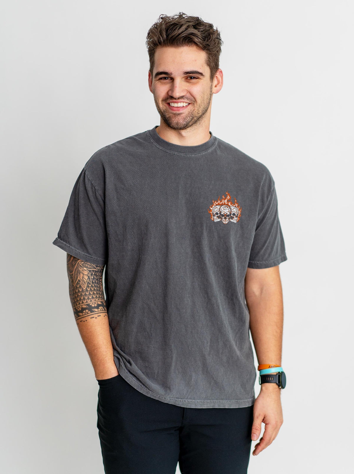 CHAMPAIGN BASKETBALL - “3 SKULL” PREMIUM T-SHIRT product image 2