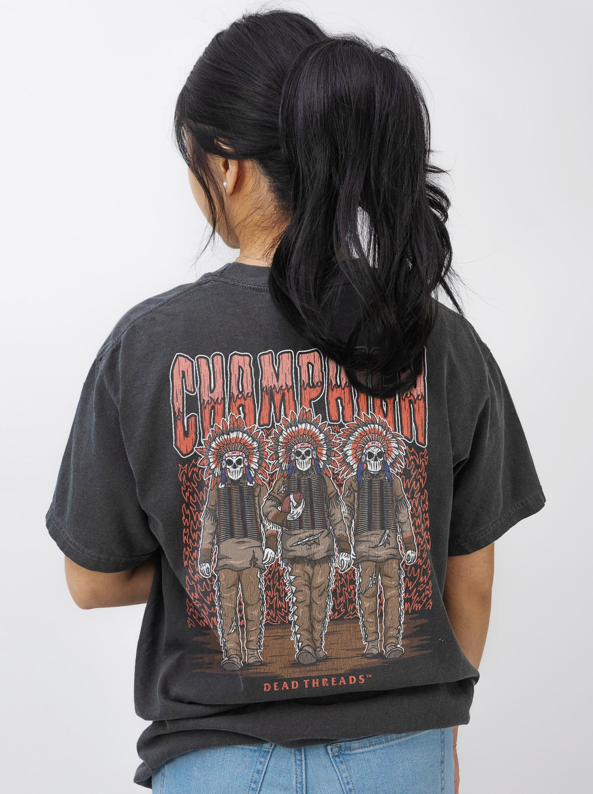 CHAMPAIGN FOOTBALL - “3 SKULL” PREMIUM T-SHIRT product image 4