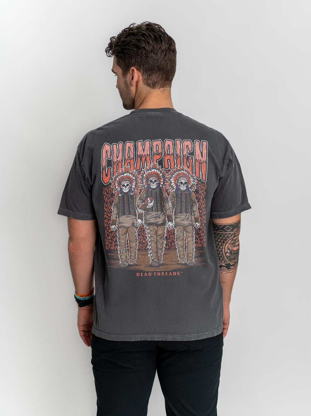 CHAMPAIGN FOOTBALL - “3 SKULL” PREMIUM T-SHIRT product image 3